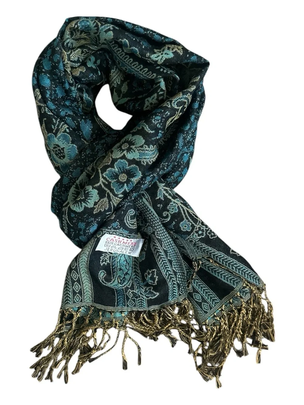 Cashmere Scarf Blue Size One Size Fits Most